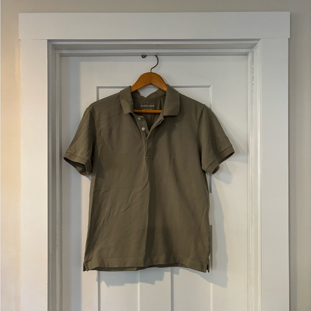 Men’s Everlane polo green olive